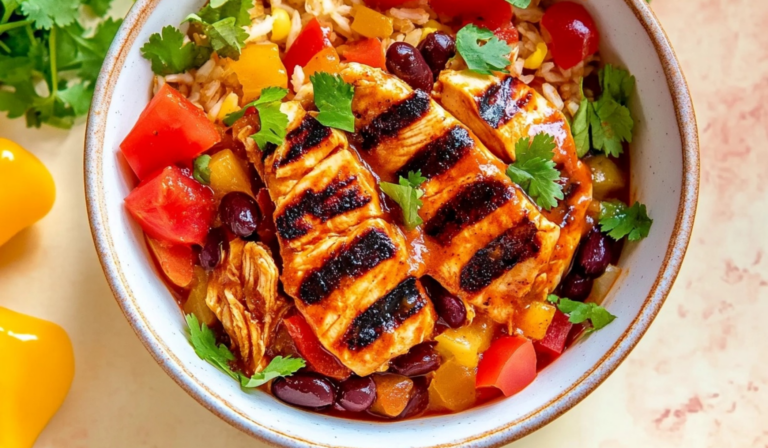 Red Chili Grilled Chicken Burrito Bowl: A Flavorful, Easy, and Customizable Meal