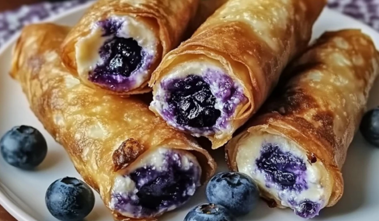 Blueberry Cream Cheese Egg Rolls: A Sweet and Crispy Delight for Beginners