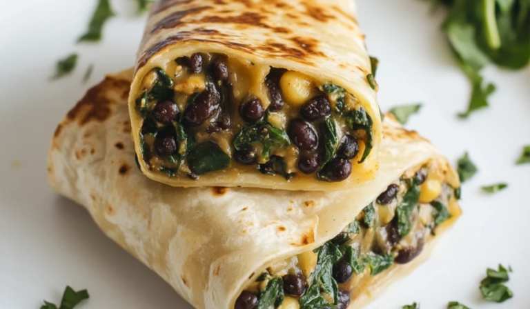 15-Minute Black Bean and Spinach Burritos: A Perfect Beginner-Friendly Recipe