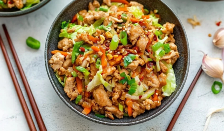 Chicken Egg Roll in a Bowl: A Quick and Healthy Stir-Fry for Beginners