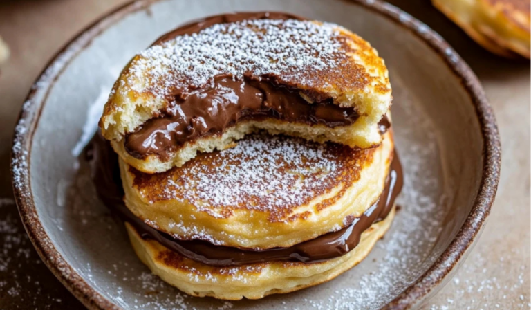 Fried Nutella Pancake Sandwich: A Crispy, Gooey Chocolate Delight