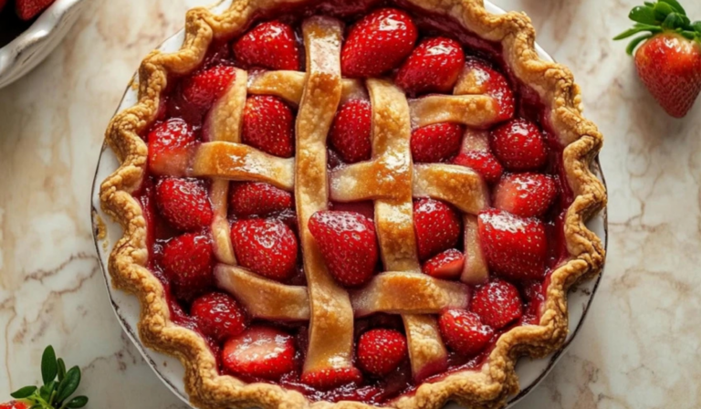 Fresh Strawberry Pie with Pretzel-Pecan Crust: A Perfect No-Bake Summer Treat