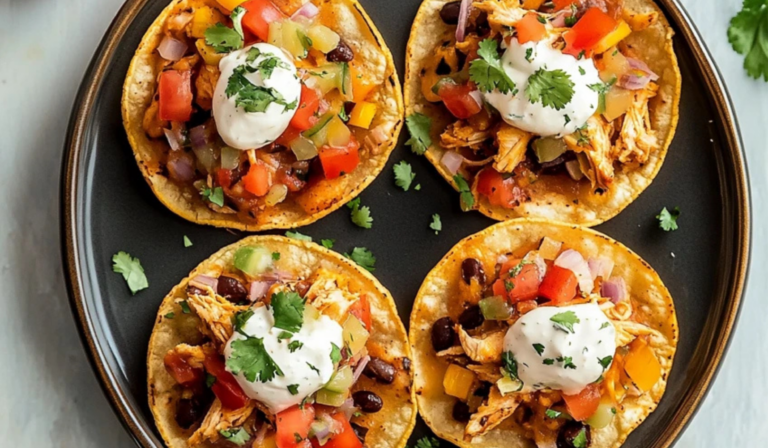 Crispy Mexican Chicken Tostadas: A Flavorful and Easy Homemade Meal