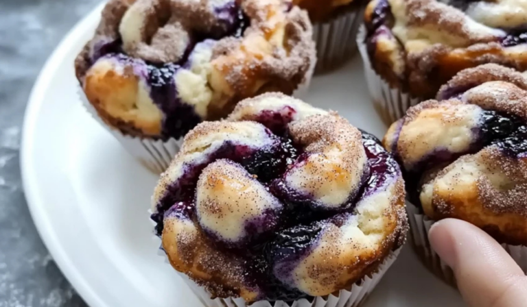 Jumbo Blueberry Cinnamon Roll Muffins: A Sweet Springtime Delight