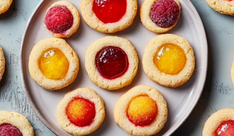 Vibrant Tutti-Frutti Thumbprint Cookies: A Colorful Twist on a Classic Favorite
