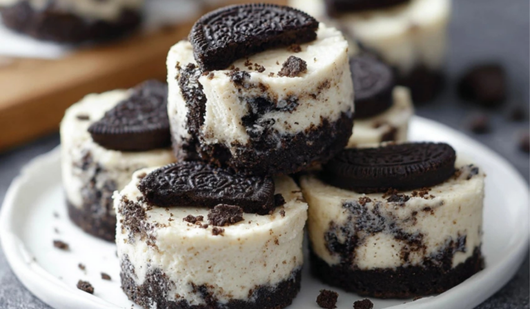 Mini Cookies & Cream Cheesecake Bites